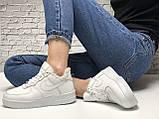 Жіночі кросівки Nike Air Force 1 Low White 07 (с мехом) CW2288-111, фото 7