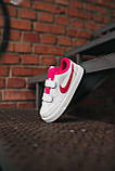 Дитячі кросівки Nike Capri White Pink K0020, фото 5