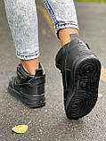 Жіночі кросівки Nike Air Force Shadow Black Winter (c мехом) ALL05170, фото 7