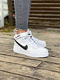 Жіночі кросівки Nike Air Force Shadow White Winter (c хутром) ALL05031, фото 2