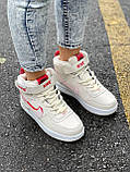 Жіночі кросівки Nike Air Force Shadow Phantom Winter (с мехом) ALL05027, фото 4
