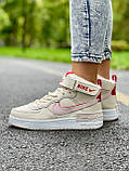 Жіночі кросівки Nike Air Force Shadow Phantom Winter (с мехом) ALL05027, фото 5