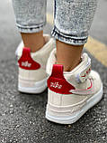 Жіночі кросівки Nike Air Force Shadow Phantom Winter (с мехом) ALL05027, фото 8