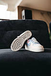 Дитячі кросівки Nike Air Force 1 Low Shadow White Glacier Blue Ghost K0015, фото 7