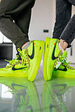 Дитячі кросівки Nike Air Force 1 Low Off-White Volt K0016, фото 9