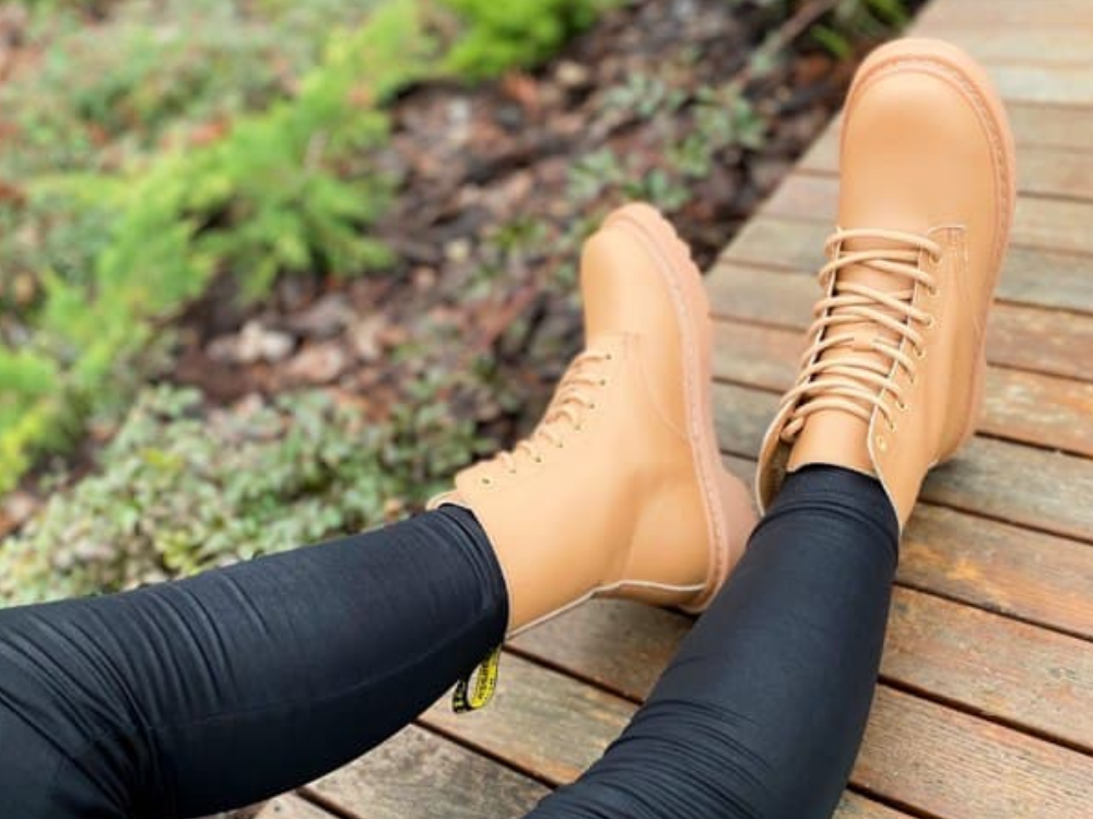 Жіночі черевики Dr. Martens 1460 Beige Premium Fur (с мехом) ALL05285, фото 1