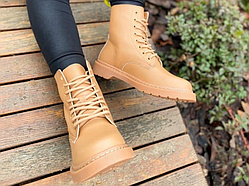 Черевики жіночі Dr. Martens 1460 Beige Premium Fur (з хутром) ALL05285