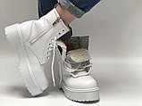 Жіночі черевики Dr. Martens Jadon Mono White (з хутром) ALL04837, фото 2