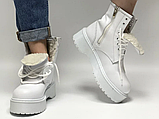 Жіночі черевики Dr. Martens Jadon Mono White (з хутром) ALL04837, фото 3
