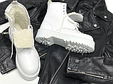 Жіночі черевики Dr. Martens Jadon Mono White (з хутром) ALL04837, фото 8