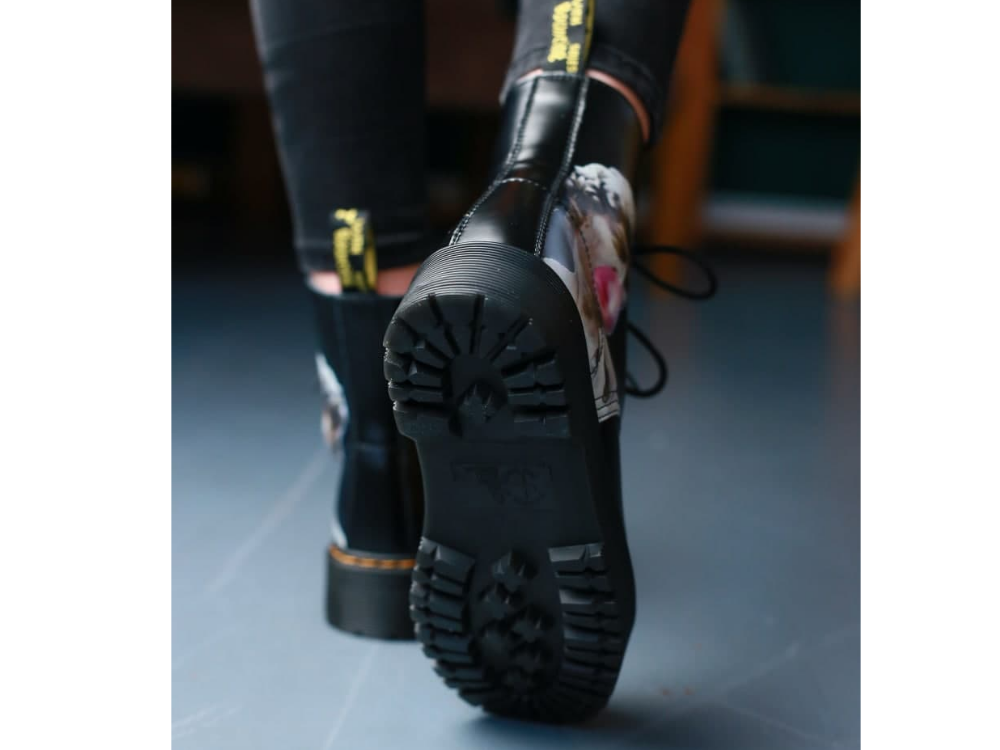 Жіночі черевики Dr.Martens Jadon David Michelangelo Fur (с мехом) ALL05220, фото 1