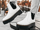 Жіночі черевики Dr. Martens 2976 Chelsea White Fur (з хутром) 26228100, фото 5