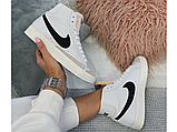 Жіночі кросівки Nike Blazer Mid 77 Vintage White Black BQ6806-100, фото 4