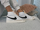 Жіночі кросівки Nike Blazer Mid 77 Vintage White Black BQ6806-100, фото 7