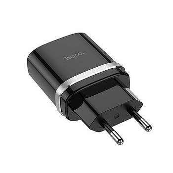 Мережевий зарядний пристрій Hoco C12Q Smart QC3.0 charger Black