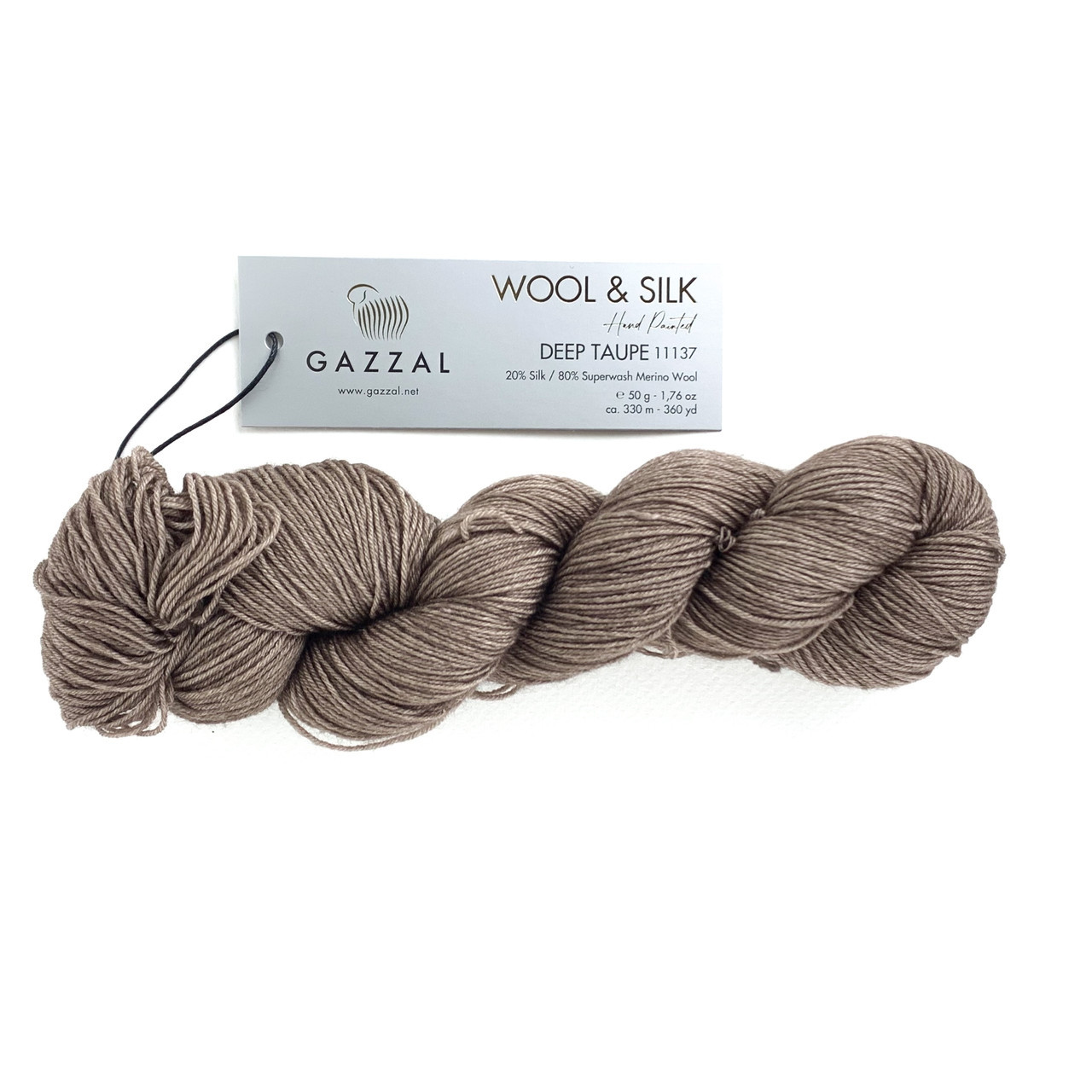 Gazzal WOOL SILK (Вул Сілк) № 11137 (Пряжа мериносова шерсть, шовк нитки для в'язання), фото 1