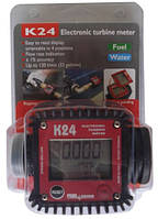 К24, 7-120 л/хв, +/-1%, Електронний лічильник для дизельного палива, бензину, масла, Італія