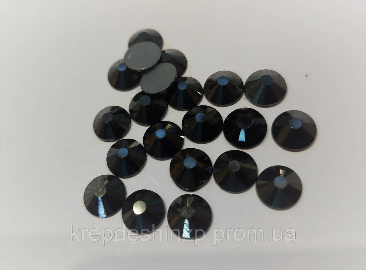 Стрази клейові SS40(8.5mm) DMC Hematite, Siam - фото 2 - id-p1540790098