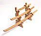 Набір меча Самурува японський дерев'яний "Катана" 83 см на дерев'яній підставці, фото 6