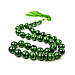 Чотки Малахіт 33 намистини діаметр 12, фото 3