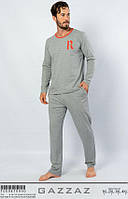 Комплект демисезонный мужской домашней одежды (кофта длинный рукав+штаны )х/б VS (размер 3XL)