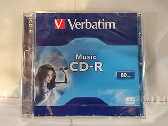 CD-R диски для аудіо Verbatim 700MB 16x Audio Live it Jewel, 10 шт.