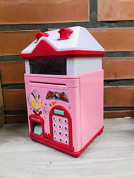 Скарбничка Музична "Домік", рожевий EL 510-8 (36 шт./ясть)