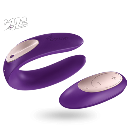 Вібратор для пари з дистанційним керуванням, Satisfyer Double Plus Remote Zipexpert, фото 1