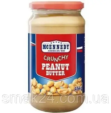 Арахісова паста Mcennedy Smooth Peanut Butter 454г: продаж, ціна у Дніпрі.  Горіхові і шоколадні пасти від 