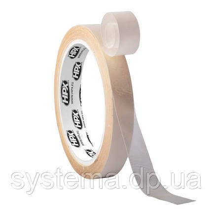 Тонка двостороння стрічка різної сили адгезії на ПЕТ плівці 17350, зокрема 0,17 мм, прозорий, фото 1