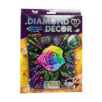 Алмазная мозаика Danko Toys Diamond Decor: Алмазная роза DD-01-05