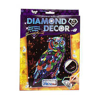 Алмазная мозаика Danko Toys Diamond Decor: Бриллиантовая сова DD-01-09