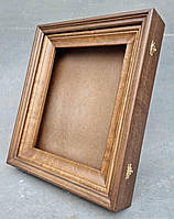 Рівний строгий кіот для ікони з внутрішньою дерев'яною рамою, фото 7
