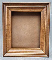Рівний строгий кіот для ікони з внутрішньою дерев'яною рамою, фото 8