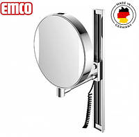 Зеркало для макияжа 7-ми кратное с подсветкой настенное Emco Германия