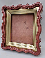 Фігурний кіот для ікони з внутрішньою дерев'яною рамою під золото, фото 5