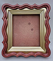 Фігурний кіот для ікони з внутрішньою дерев'яною рамою під золото, фото 4