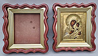 Фігурні кіоти для ікон з внутрішніми дерев'яними рамами під золото, фото 3