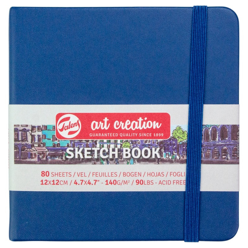 Блокнот для графіки Talens Art Creation 12х12 см 80 аркушів Navy Blue Royal Talens, 9314234, фото 1