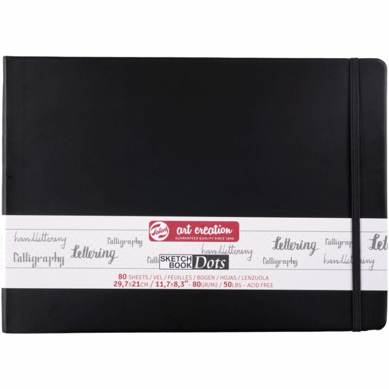 Блокнот для графіки та каліграфії у крапку А4 80 аркушів Royal Talens, 9314406, фото 1