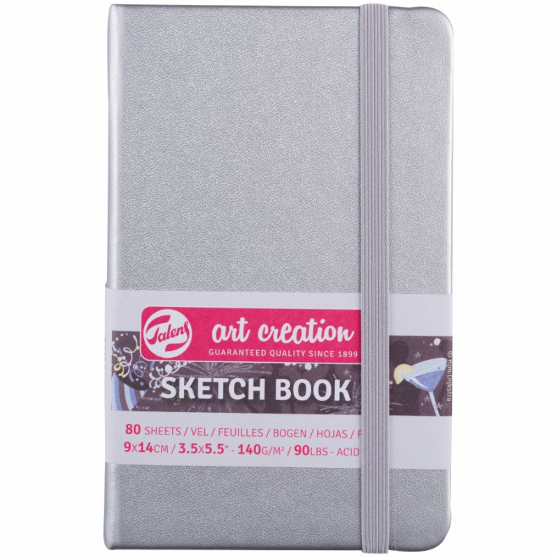 Блокнот для графіки Talens Art Creation А6 140 г/м 80 аркушів Shiny Silver Royal Talens, 9314041, фото 1
