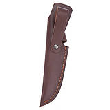 Кобура для ножа коричнева RESTEQ. Шкіряний чохол для ножа. Ножни для ножа із натуральної шкіри 18,5 см x 4 см, фото 4