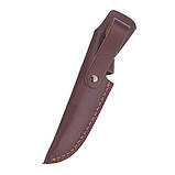 Кобура для ножа коричнева RESTEQ. Шкіряний чохол для ножа. Ножни для ножа із натуральної шкіри 18,5 см x 4 см, фото 3