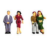 Мініатюрні фігурки людей для макетів та діорам. Фігурки людей у масштабі 1:75, 100 шт, фото 6