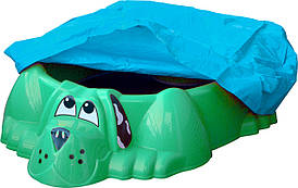 Пісочниця- басейн "Собачка" PalPlay з накриттям Зелений