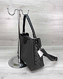 Женская сумка Илина серого цвета, фото 2