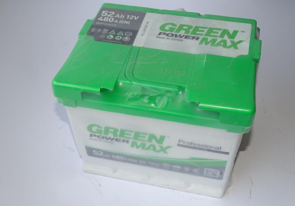 Акумулятор GREEN POWER MAX 6СТ-52А3 (0) (L1) 480А 12V (E)