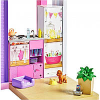 Barbie GNH53 DreamHouse Ігровий набір Будинок мрії барбі будиночок з горкою ліфтом та басейном, фото 5