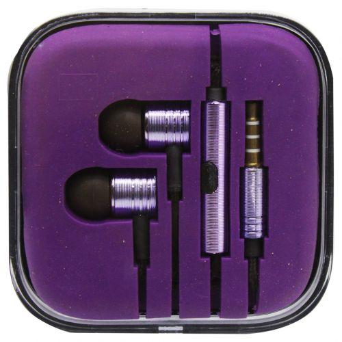Навушники дротові, фіолетові [tsi154775-TSI]