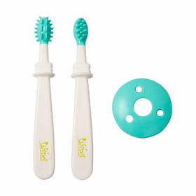 Зубна щітка з обмежувачем, бірюзовий [tsi158049-TSI]